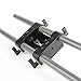 NICEYRIG Tripod Mounting Plate with 15mm Rod Clamp Railblock for Rod Support / Dslr Rig Cage