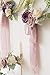 Ling's moment Floral Hoop Wreaths Set of 3 Dusty Rose Flower Wreaths for Wedding Backdrop Nursery Decor
