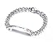 TYPE 1 DIABETES Medical Alert Bracelets- 8mm High Polished Surgical Steel Chain Medical Alert ID Bracelets for Women and Men