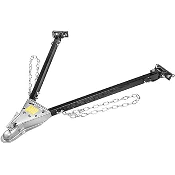 Hiltex 20046 Adjustable Universal Tow Bar, 5000 Lb Capacity | Includes Safety Chains
