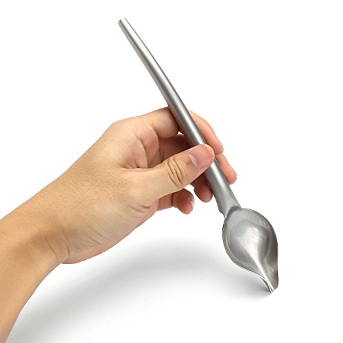 Dcrt Deco Spoon Multi-use Precision Chef Culinary Drawing Spoons for Decorating Plates, set of 2 - Thumbnail 3
