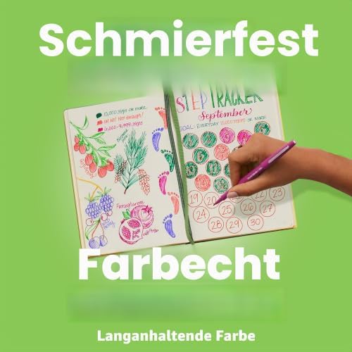 Flair Filzstifte | mittlere Spitze (0,7mm) | Candy POP Farben | Marker-Stifte für Kinder und Erwachsene zum Ausmalenfür Tagebücher und mehr | 12 Stück