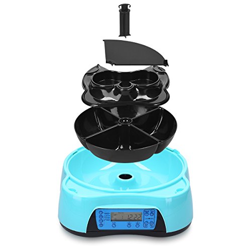 Navaris Automatic Food And Water Dispenser 4 Meal Pet Feeder
