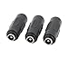 Uxcell a16051600ux0151 3Pcs DC Power Female to Female Jack Adapter 2.1x5.5 mm Connector for CCTV Camera (Pack of 3)