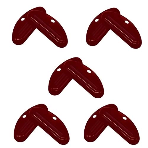 Toothpaste Tube Squeezer Dispenser 5 Pcs Creative Multi-purpose Toothpaste Cream Squeezers (Red)