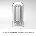 Tenga Flip 0 Electronic Massage Cup for Men Masturbation, Reusable Stimulating Pleasure Device, Male Toy Masturbator, White