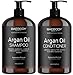 Baebody Argan Oi Shampoo and Conditioner Se - Sulfate Free Argan Oil Shampoo for Dry Hair and Moroccan Oil Conditioner - Vegan Cruelty Free (16 fl oz)