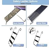 Trampoline Wide 2-Step Ladder with Safety Latch | Trampoline Wide 3-Step Ladder with Safety Latch | Jump Slider Trampoline Slide | [Lifetime Parts Warranty]