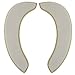 saounisi Toilet Seat Cover,Padded Toilet Seat Padded Cushion Warm Soft Fuzzy Round Elongated Washable Toilet Seat Warmer Large Beige 1 Pack