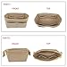 LEXSION Organizer,Bag Organizer,Insert purse organizer with 2 packs in one set fit NeoNoe Noé Series perfectly Beige
