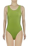 JustinCostume Women's Lycra Spandex Scoop Neck Tank Thong Leotard