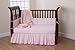 American Baby Company Cotton Percale Crib Bumper, Pink, for Girls