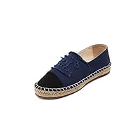 LYLIFE Womens Slip On Penny Loafers Low Heel Comfortable Office Dress Work Shoes (Blue-37/6.5 B(M) US Women)