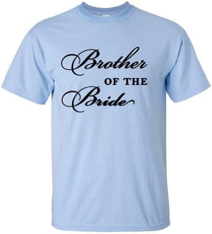 Brother of the Bride Wedding T-Shirt-Fblue-2XL