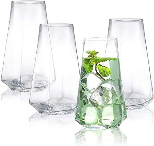 Highball Gläser Set von 4, 18 Unzen Cocktailgläser, Trinkglas-Set, Premium-Kristallglas, Trinkgläser for Wasser…