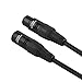 CableCreation XLR Microphone Cable Long, 15FT XLR Male to Female 3PIN Balanced Mic Cords for Recording Applications,Mixers,Speaker Systems and Other X L R Audio Equipment,Black