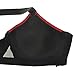 SYROKAN Women's Active Front Zipper High Impact Full Support Workout Sports Bra Black 36DD