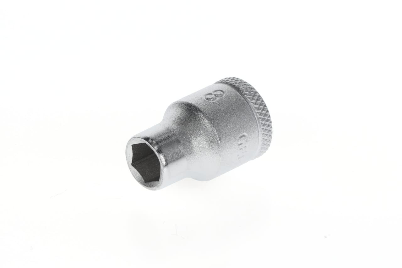 GEDORE Socket, 3/8" 10 mm drive, Hexagonal, 8 mm width, Tool, 30 8, Chrome-plated steel