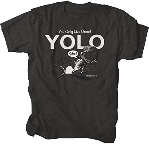 Fish Shticks Adult Christian T-shirt "YOLO" (Small)