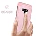 BENTOBEN Case for Samsung Galaxy Note 9,Full Body Shockproof Impact Resistant 3 in 1 Hybrid Hard PC Outer Shell and Soft Silicone Anti-Scratch Protective Phone Case for Samsung Note 9, Rose Gold