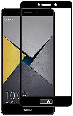 [2 Pack] SISIMOM Huawei Honor 6X Screen Protector,Smoothly Touch Screen Easy Installation Tray/Bubble-Free/3D Curved Premium Tempered Glass Screen Protector for Huawei(Black)