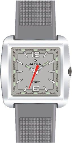 Alpha Saphir Men's Quartz Watch 242C Alpha Saphir 242C with Rubber Strap