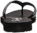 Skechers Cali Women's Meditation-Lotus Bloom Flip Flop,Black Gem,8 M US