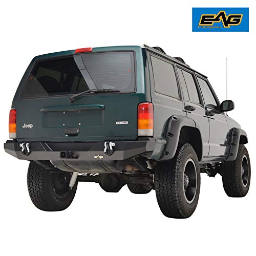 EAG Steel Rear Bumper with Hitch Receiver Fit for 19842001 Cherokee XJ