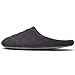 Men's Comfort Quilted Cotton Memory Foam House Slippers Slip On House Shoes (Large / 11-12 D(M) US, Dark Gray)