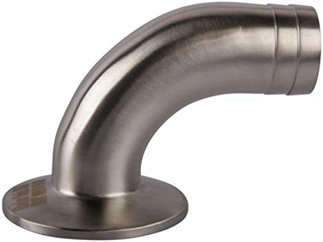 Rubber Hose Adapter | Tri Clamp 1.5 inch x 1 in. Barb w/ 90 Degree Elbow - Stainless Steel SS304 - Glacier Tanks - (2 Pack)