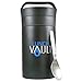 LunchVault Stainless Steel 17 Ounce Soup Thermos & Food Jar - Vacuum Insulated Wide-Mouth Lunch Container with Foldaway Spoon (Black Matte)