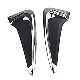 Sugeryy 2 Pcs Car Carbon Fiber Fender Side Vents Mesh Sticker Hole Grille For BMW X Series X5 F15 X5M F85 Shark Gills Side Vents Decoration Stickers