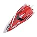 Tipmant Remote Control Boat 2.4G RC Speed Boat Speedboat Ship Kids Summer Water Toy Gifts (No Antenna Required) (Red)