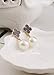 Korean models big classic temperament small fragrant pearl clover pearl pendant earrings Van Cleef earrings