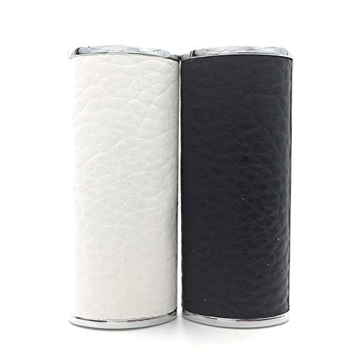 Lucklybestseller 2PCS Set Metal Leather Lighter Case Cover Holder for BIC Full Size Lighter J6