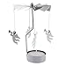 Highpot Spinning Candle Holder Silver Angel Charms Spin Around Candle Holder Rotary Candleholder Carousel Candles (D)