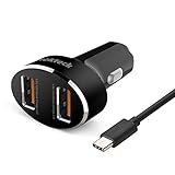Nekteck Quick Charge 3.0 Car Charger 36W with Dual Ports Car Adapter for Galaxy S7 S6 Edge / Plus, Note 5 4, iPhone 7 / 6s / Plus, iPad Pro / Air 2 / mini, LG, Nexus, HTC and More (Cable not included)