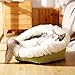 Leadmall Round Cat and Dog Bed | Self-Warming Faux Fur Super Soft Round Cushion Pillow Pet Comfortable Donut Deep Dish Cuddler | Anti-Slip Bottom High Walls for Improved Sleep (Green)thumb 2