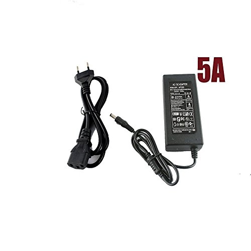 Sumaote Power Supply, Transformer, Power Adapter, Output 12V DC, 5A Max, 60 Watt Max for LED Strips