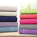 Honeymoon 1800 Brushed Microfiber Embroidered Bed Sheet Set, Ultra Soft, Full - Coral