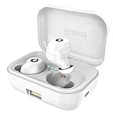 [Updated Version] Wireless Earbuds Bluetooth Headphones IKANZI iPX7 Waterproof 72H Cycle Play Time, 2200mAh Bluetooth5.0AutoPairing Wireless Earphones Bluetooth with Charging Case