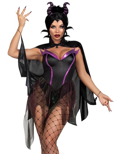 Leg Avenue womens 3 Pc Evil EnchantressHalloween Costume