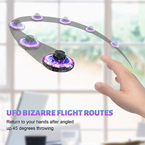 Flynova GOOLY Flying Toy Stress Relief UFO DroneToys Hand Operated Drone Finger Control Drone Free Flight Paths Creative Educational Toy Ideal for Children,Adult,Elderly,Group,Indoor,Outdoor