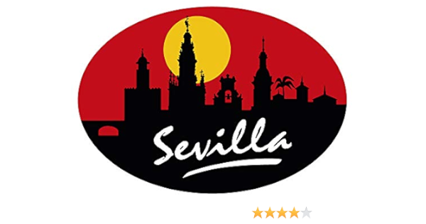 Artimagen Pegatina Oval Perfil Sevilla 80x60 mm.