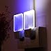 CNAMOY 2 Pack 0.5W Plug-in LED Night Light Lamp with Dusk to Dawn Sensor, Daylight White and Starlight Blue Automatic Light, Night Lights for Kids, Baby Night Light
