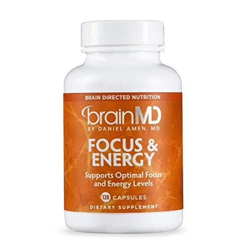 Dr. Amen brainMD Focus & Energy 120 Capsules Mental Endurance Booster, Promotes