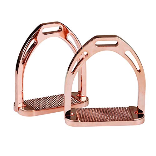 Korsteel Aluminium Stirrups Rose Gold 4.5″