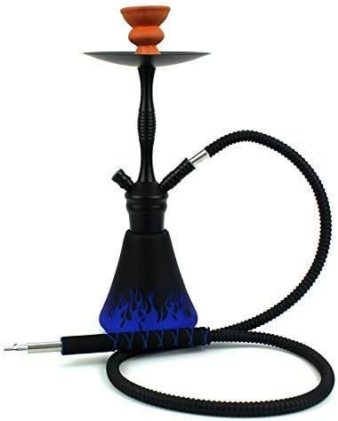 Medium Aluminum Pot Scrub Hookah Set New Portable Suit The Circulating Shisha Full Set KTV Clear Bar Finished Set Can Clean (52cm17cm) (Color : Blue)