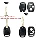 3+1 Buttons Replacement Key Fob Cover Case fit for Honda 2003-2012 Accord 2006-2013 Civic EX 2009-2015 Pilot 2005-2006 CR-V Ridgeline Odyssey Keyless Entry Key Fob Shell