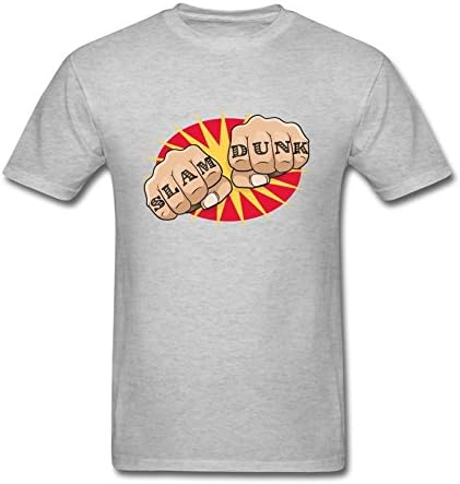Aeenohik Men's Pop Art Slam Dunk Tattoo Fists Short Sleeve T shirt M